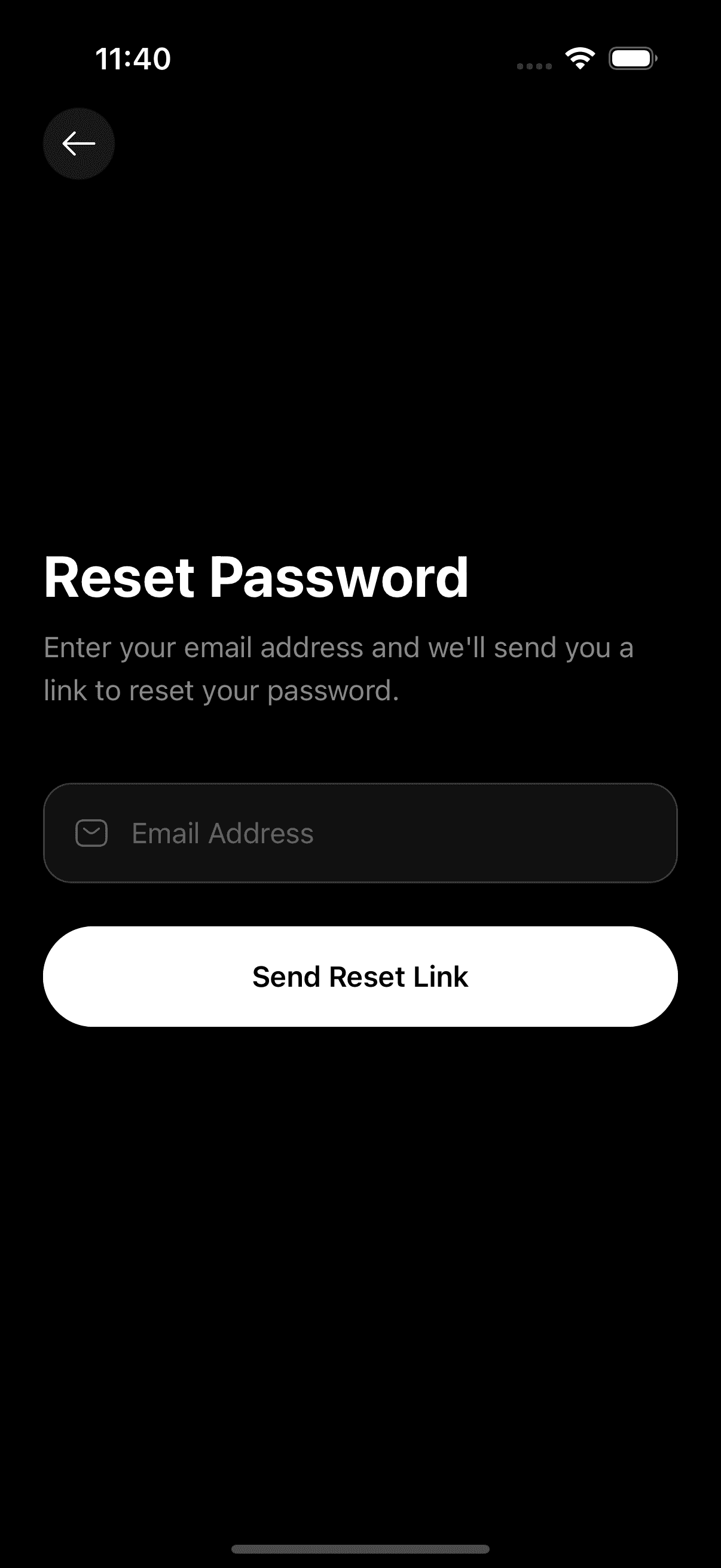 Mobile Password Reset