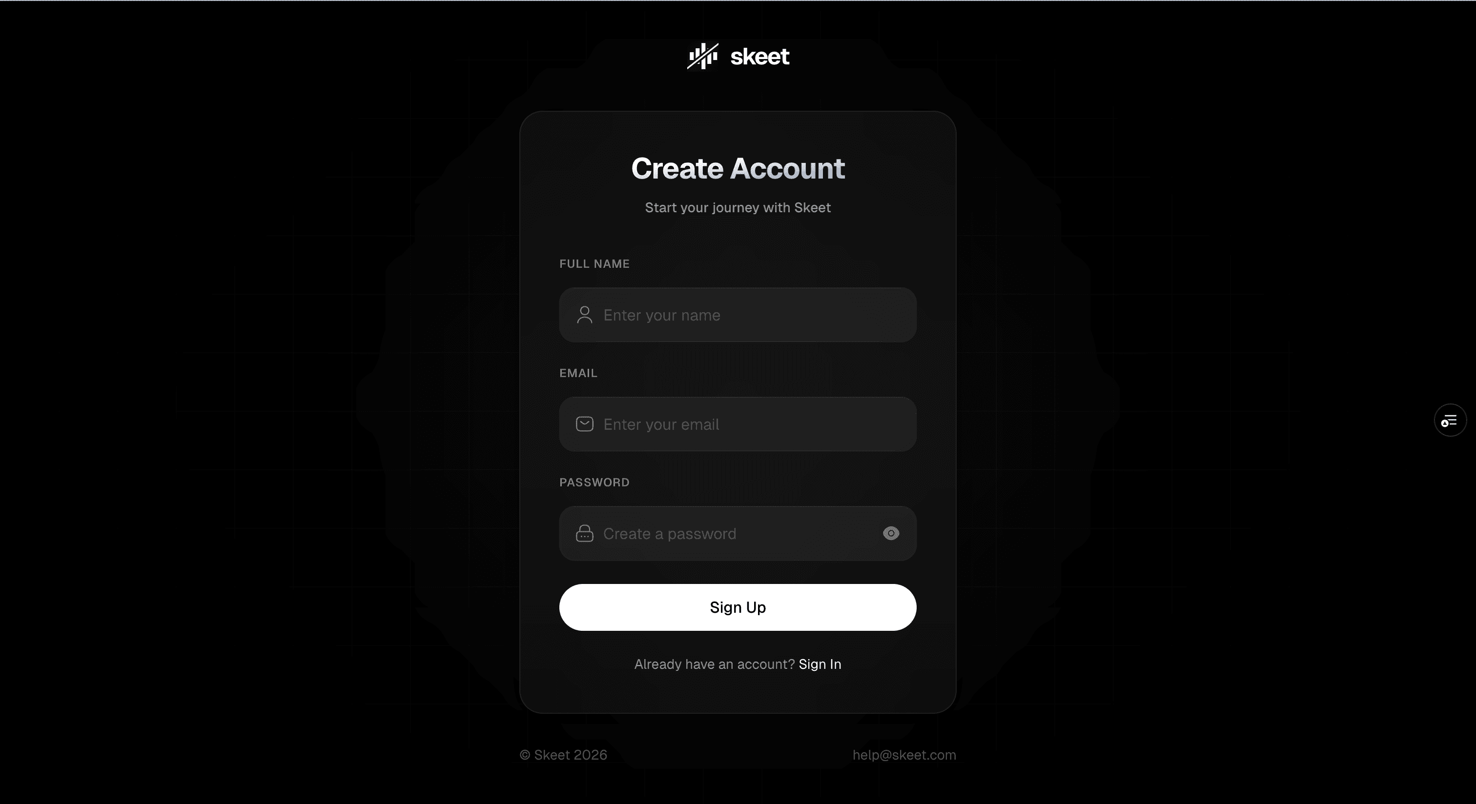User Onboarding and Sign Up